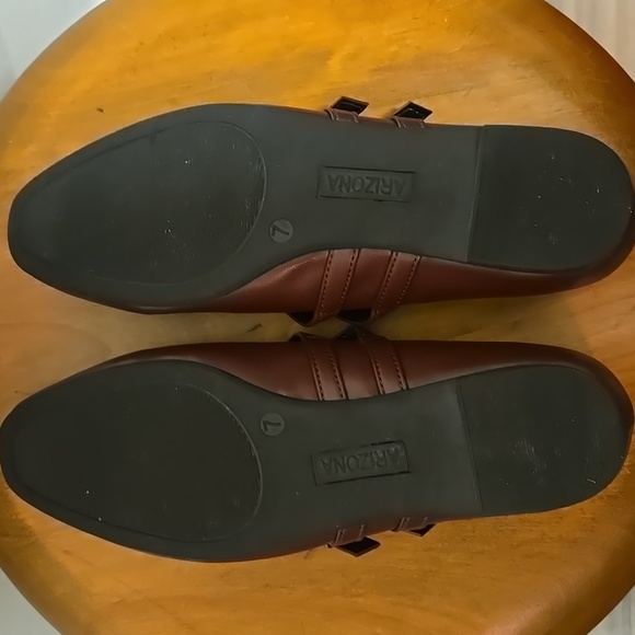 EUC, Arizona Jean Co Helena Womens Round Closed Toe Ballet Flats, Red, Size 7 - Picture 3 of 6